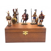 Набор оловянных солдатиков "Греки"№4 пк/п1 в подарочной коробке (5шт)